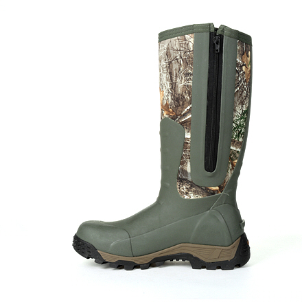 Rocky Men's Sport Pro Rubber 16" Waterproof Side Zipper 1200G Insulated Hunt Boot- Realtree - RKS0383 - Overlook Boots