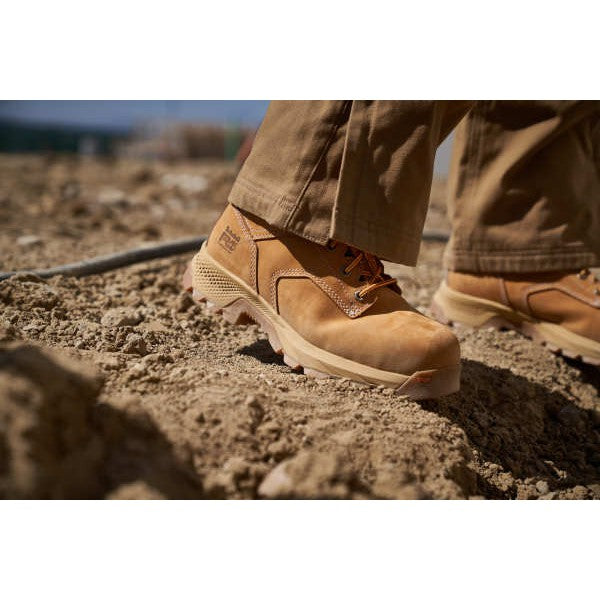 Timberland Pro Men's Titan Evolution 6" Soft Toe Waterproof Work Boot- Brown- TB1A5M2T214 - Overlook Boots