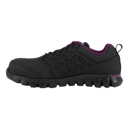 Reebok Women's Sublite Cushion Composite Toe Athletic Work Shoe - Black - RB492 - Overlook Boots