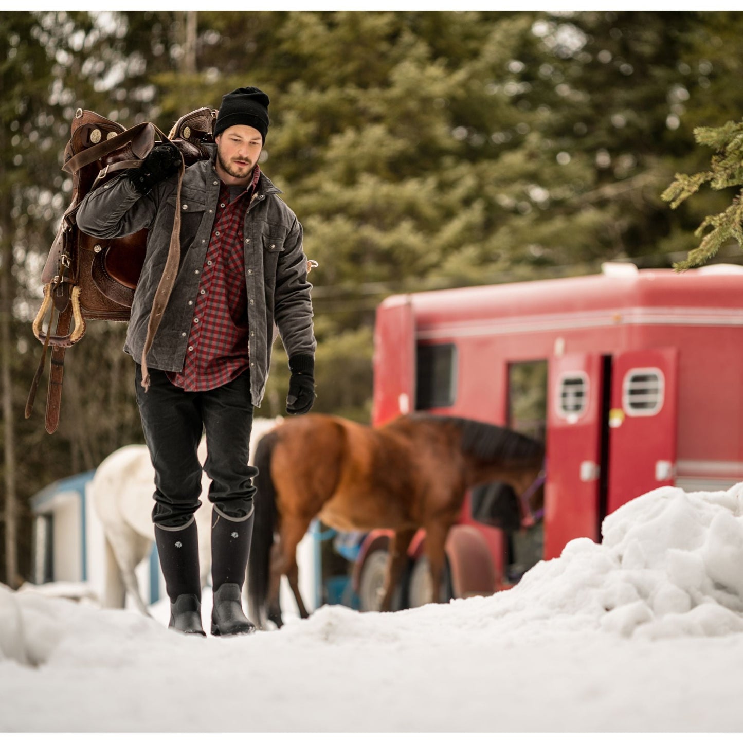 LaCrosse Men's Alpha Thermal 16" Ins Rubber Work Boot Black - 644101  - Overlook Boots