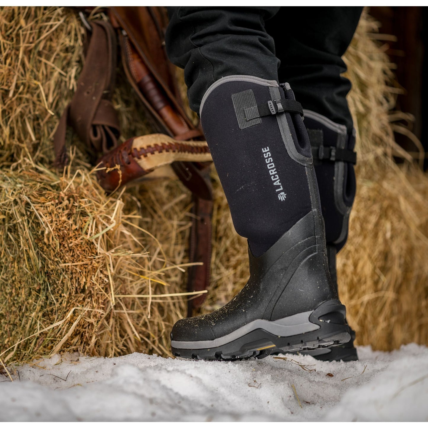 LaCrosse Men's Alpha Thermal 16" Ins Rubber Work Boot Black - 644101  - Overlook Boots