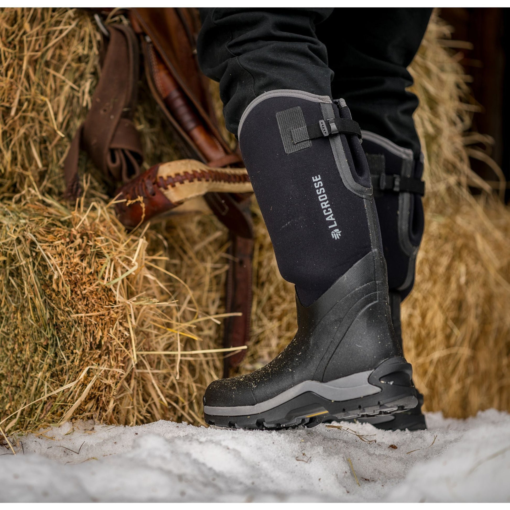 LaCrosse Men's Alpha Thermal 16" Ins Rubber Work Boot Black - 644101  - Overlook Boots