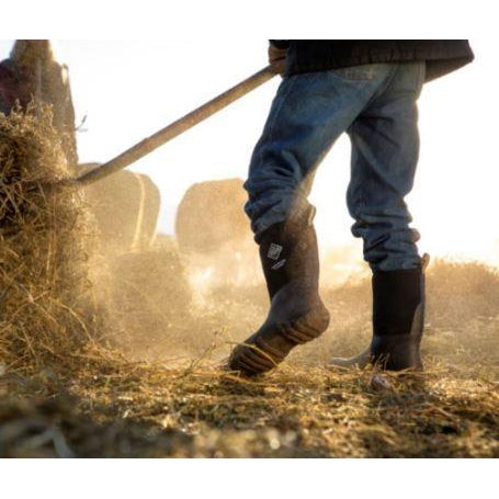 Muck Men's Edgewater Classic Mid Waterproof Rubber Hunt Boot - Black - ECM-000 - Overlook Boots