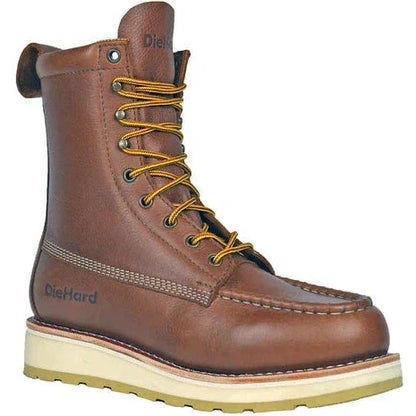 DieHard Men's Malibu 8" Soft Toe Slip Resistant Wedge Boot - Rust DH80420 7 / Medium / Rust - Overlook Boots
