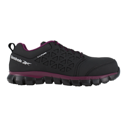 Reebok Women's Sublite Cushion Composite Toe Athletic Work Shoe - Black - RB492 - Overlook Boots