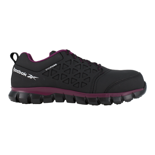Reebok Women's Sublite Cushion Composite Toe Athletic Work Shoe - Black - RB492 - Overlook Boots