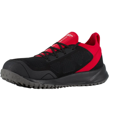 Reebok Men's Trail Running Oxford Steel Toe Terrain Work Shoe- Red- RB4093 - Overlook Boots