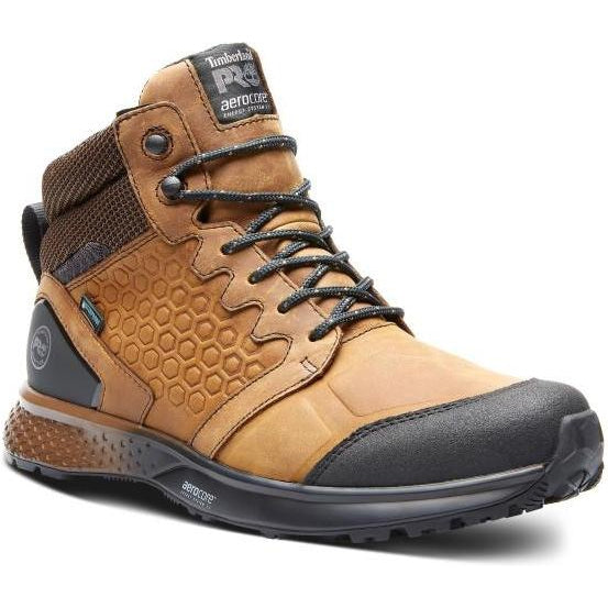 Timberland Pro Men's Reaxion Soft Toe Waterproof Work Boot- Brown- TB1A27BG214 - Overlook Boots