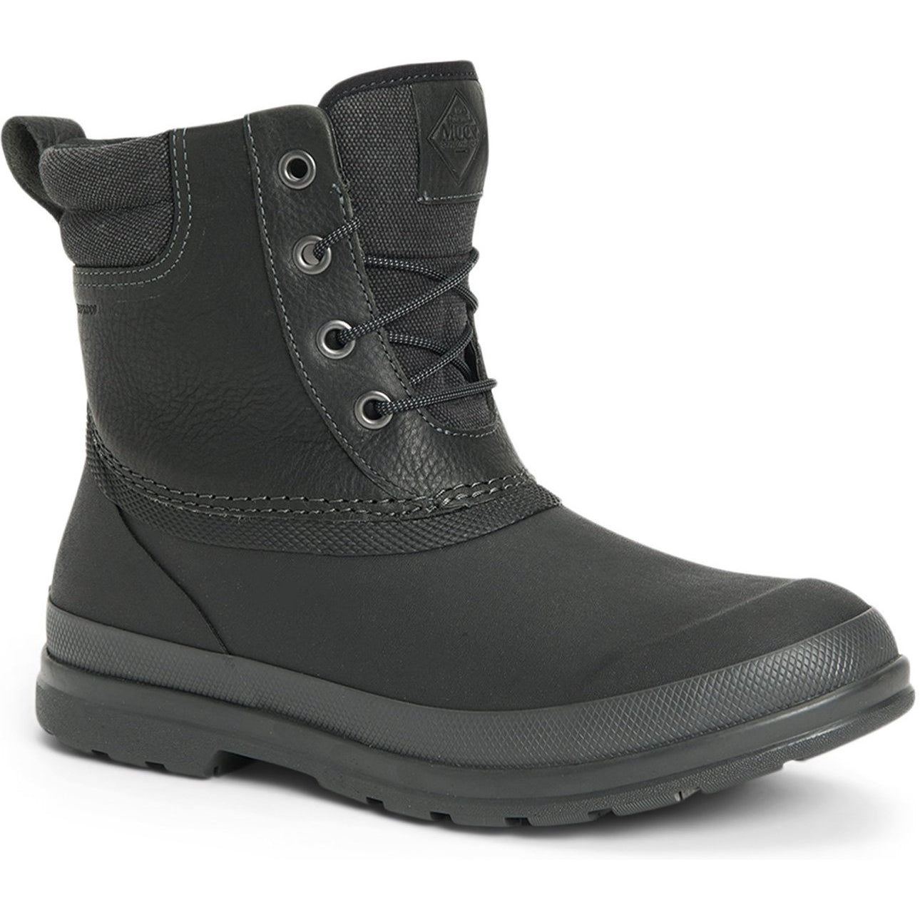 Muck Men's Originals Duck Lace Waterproof Outdoor Boot - Black - ODL-000 15 / Black - Overlook Boots