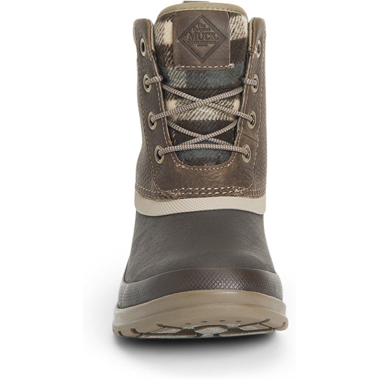 Muck Women's Originals Duck Lace Waterproof Outdoor Boot- Brown- ODLW-109 - Overlook Boots