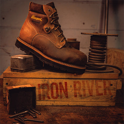Thorogood Men's Iron River Series 6" Composite Toe Waterproof Work Boot -Brown- 804-4144 - Overlook Boots