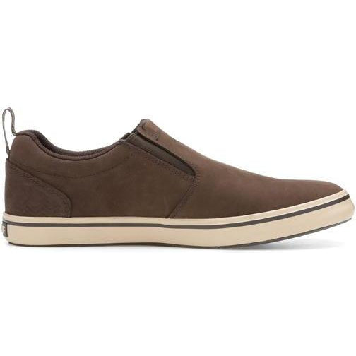 Xtratuf Men's Sharkbyte Leather Slip-On Outdoor Shoe- Chocolate- 22501  - Overlook Boots