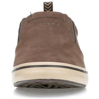 Xtratuf Men's Sharkbyte Leather Slip-On Outdoor Shoe- Chocolate- 22501  - Overlook Boots