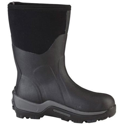 Muck Men's Arctic Sport Mid Waterproof Rubber Work Boot - Black - ASM-000A  - Overlook Boots