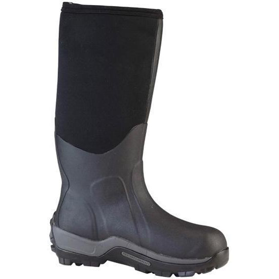Muck Men's Arctic Sport Tall 17" Waterproof Pull-On Rubber Work Boot- Black- ASP-000A - Overlook Boots
