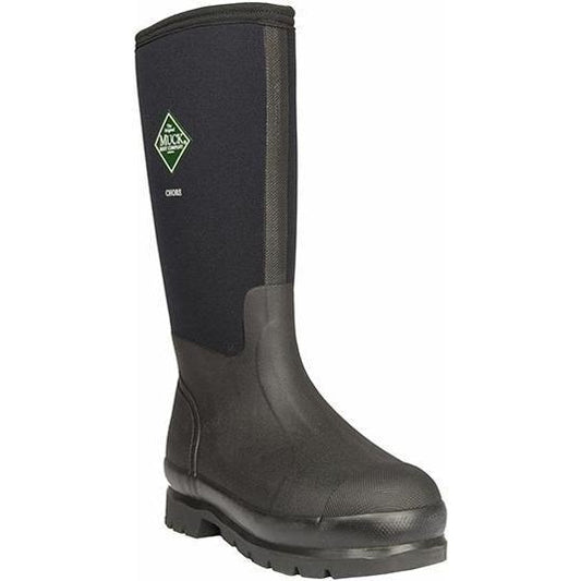 Muck Men's Chore Tall 17" Waterproof Rubber Work Boot - Black - CHH-000A 5 / Medium / Black - Overlook Boots