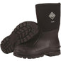 Muck Men's Chore Mid 12" Waterproof Rubber Work Boot - Black - CHM-000A 5 / Medium / Black - Overlook Boots