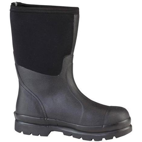 Muck Men's Chore Mid 12" Waterproof Rubber Work Boot - Black - CHM-000A - Overlook Boots