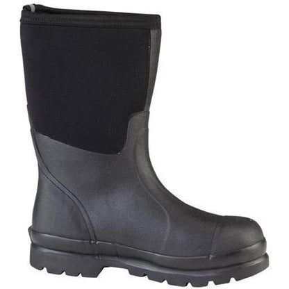Muck Men's Chore Mid 12" Waterproof Rubber Work Boot - Black - CHM-000A - Overlook Boots
