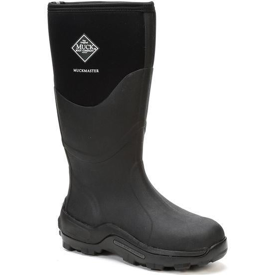 Muck Men's Muckmaster Tall 16" Waterproof Rubber Work Boot - Black - MMH-500A 15 / Medium / Black - Overlook Boots