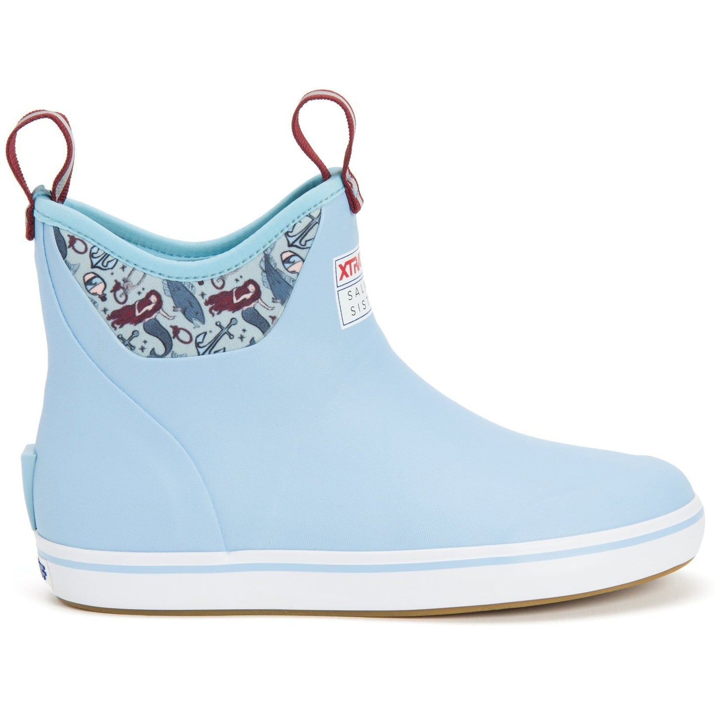 Xtratuf Women's Salmon Sisters 6" Ankle Deck Waterproof Boot - Blue - XWAB-2BM - Overlook Boots