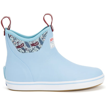 Xtratuf Women's Salmon Sisters 6" Ankle Deck Waterproof Boot - Blue - XWAB-2BM - Overlook Boots