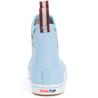 Xtratuf Women's Salmon Sisters 6" Ankle Deck Waterproof Boot - Blue - XWAB-2BM - Overlook Boots