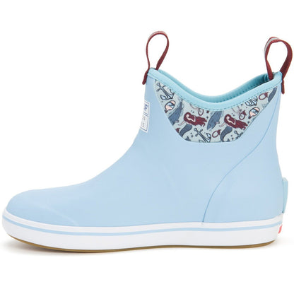 Xtratuf Women's Salmon Sisters 6" Ankle Deck Waterproof Boot - Blue - XWAB-2BM - Overlook Boots