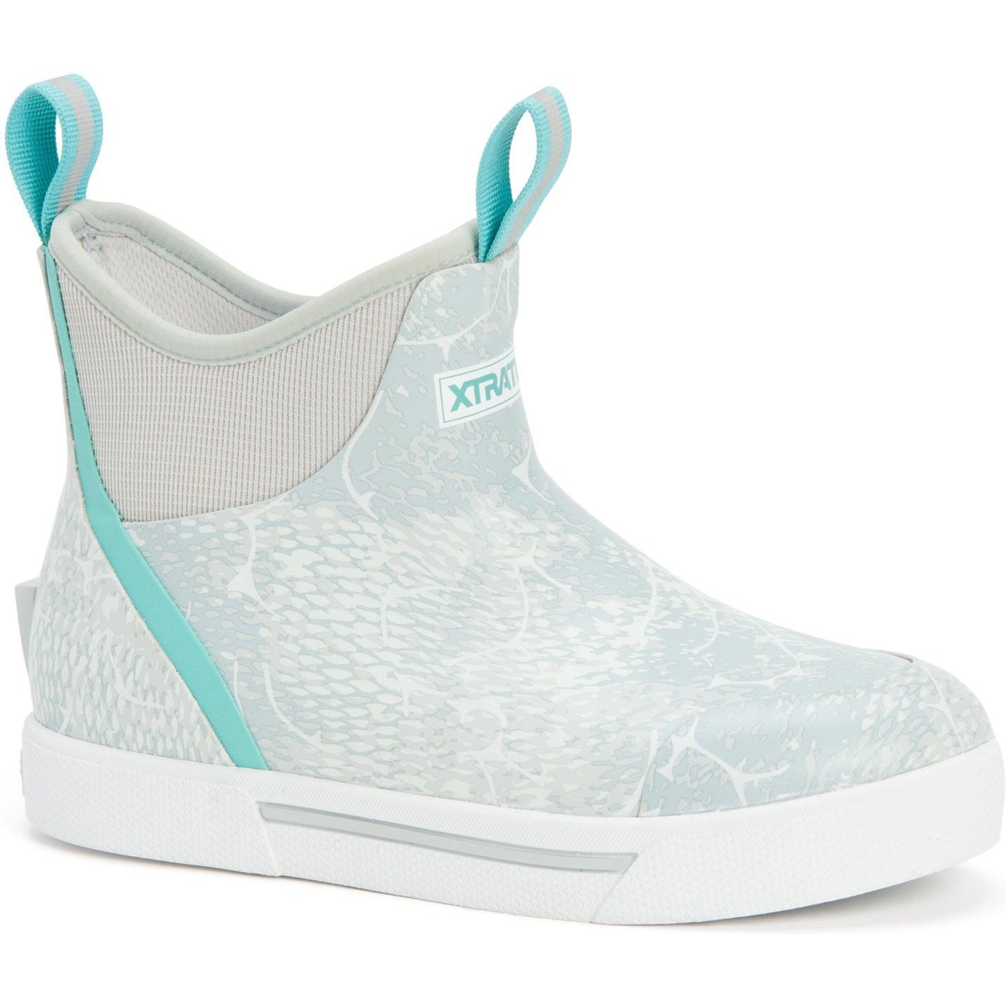 Xtratuf Women's Wheelhouse 6" Ankle Deck Waterproof Boot - Blue Print - XWW-2CH 6 / Blue - Overlook Boots