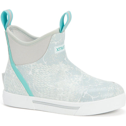 Xtratuf Women's Wheelhouse 6" Ankle Deck Waterproof Boot - Blue Print - XWW-2CH 6 / Blue - Overlook Boots