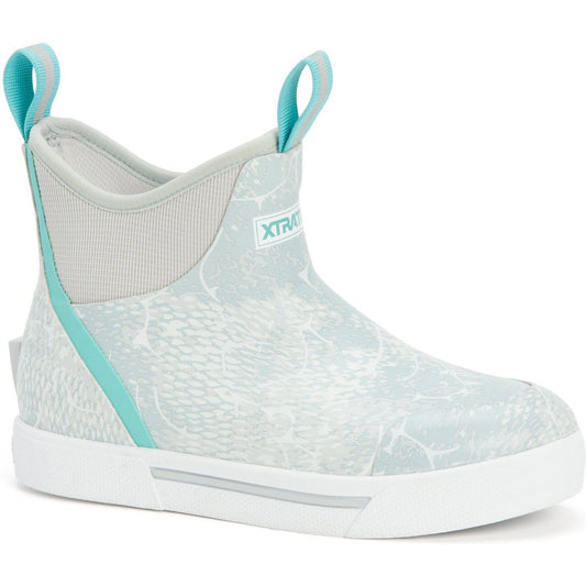 Xtratuf Women's Wheelhouse 6" Ankle Deck Waterproof Boot - Blue Print - XWW-2CH 6 / Blue - Overlook Boots