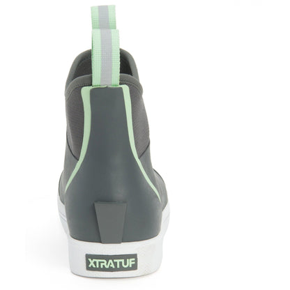 Xtratuf Women's Wheelhouse 6" Ankle Deck Waterproof Boot - Gray - XWW-700 - Overlook Boots