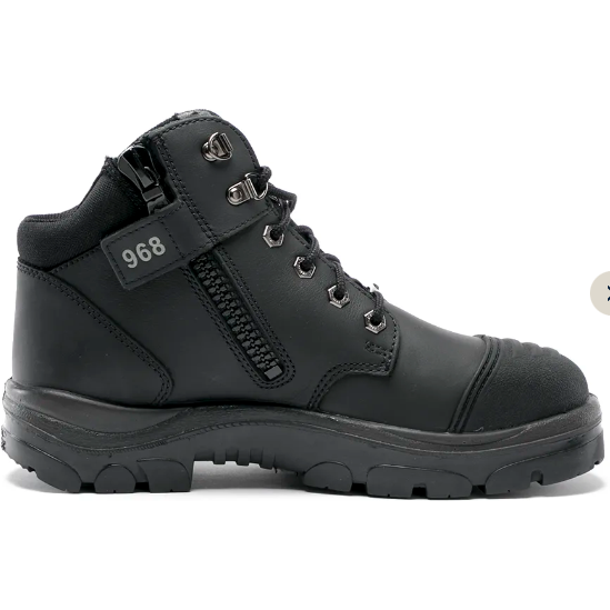 Steel Blue Men's Parkes Side Zipper Waterproof Steel Toe Hiker Work Boot - Black - 812968 - Overlook Boots
