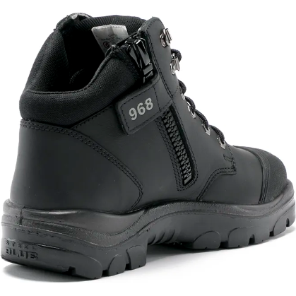 Steel Blue Men's Parkes Side Zipper Waterproof Steel Toe Hiker Work Boot - Black - 812968 - Overlook Boots