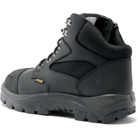 Steel Blue Men's Parkes Side Zipper Waterproof Steel Toe Hiker Work Boot - Black - 812968 - Overlook Boots