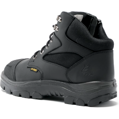 Steel Blue Men's Parkes Side Zipper Waterproof Steel Toe Hiker Work Boot - Black - 812968 - Overlook Boots
