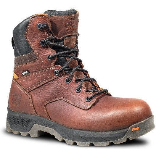 Timberland Pro Men's Titan Evolution 8" Composite Toe Waterproof Work Boot - TB1A5U4Y214 7 / Medium / Brown - Overlook Boots