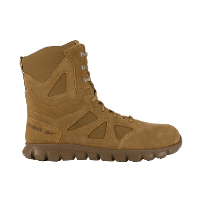 Reebok Men's Sublite Cushion 8" Composite Toe Tactical Military Boot - Coyote - RB8809 - Overlook Boots