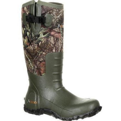 Rocky Men's Core Rubber 19" Waterproof Rubber Hunt Boot - Mossy Oak Camo - RKS0350 8 / Medium / Mossy Oak - Overlook Boots