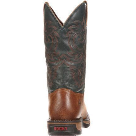 Rocky Men's Long Range Waterproof Western Work Boot - Brown  - FQ0008656  - Overlook Boots