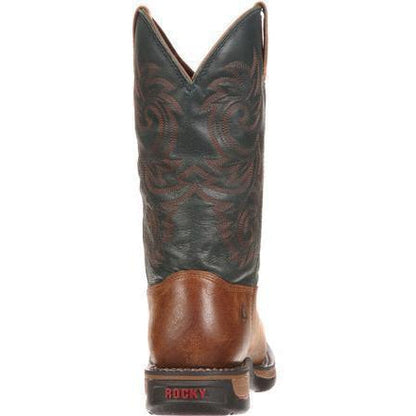 Rocky Men's Long Range Waterproof Western Work Boot - Brown  - FQ0008656  - Overlook Boots