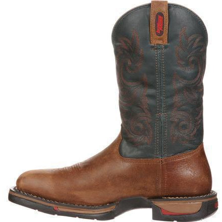 Rocky Men's Long Range Waterproof Western Work Boot - Brown  - FQ0008656  - Overlook Boots