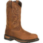 Rocky Men's Original Ride Branson Waterproof Steel Toe Western Boot-FQ0002809 7.5 / Medium / Brown - Overlook Boots
