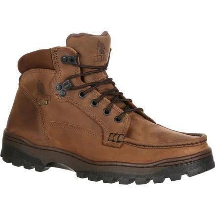 Rocky Men's Outback 6" Gor-Tex Waterproof Hiking Boot - Brown - FQ0008723 7.5 / Medium / Brown - Overlook Boots