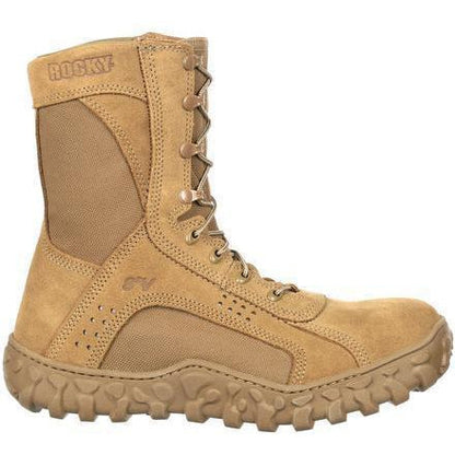 Rocky Men's S2V 8" Steel Toe Tactical Military Boot - Brown - RKC053  - Overlook Boots