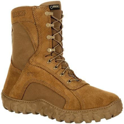 Rocky Men's S2V Gore-Tex Waterproof Insulated Military Boot - Brown- RKC055 7.5 / Medium / Wheat - Overlook Boots