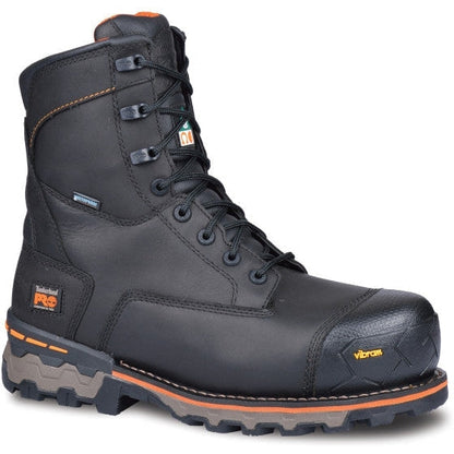 Timberland Pro Men's Boondock 8" Composite Toe Waterproof Work Boot -Black- TB189645001 - Overlook Boots