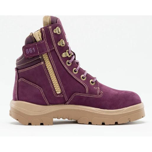 Steel Blue Women's Southern Cross Side Zipper Steel Toe Work Boot - Purple - 892861 - Overlook Boots