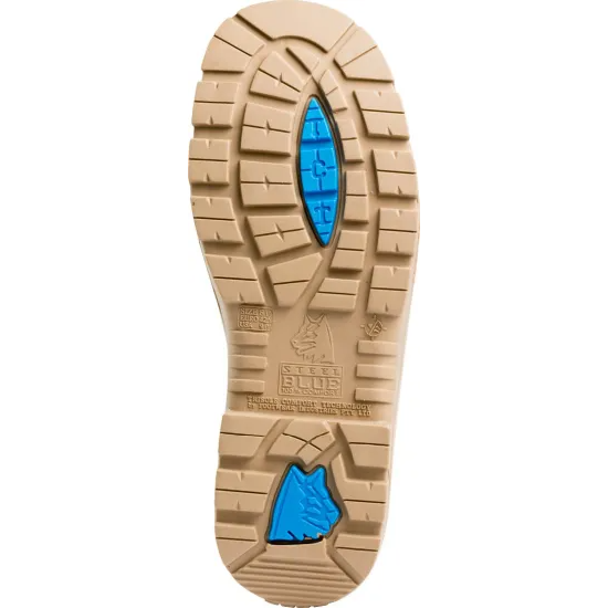 Steel Blue Men's Southern Cross 6" Side Zipper Waterproof Steel Toe Work Boot - Sand - 812961 - Overlook Boots