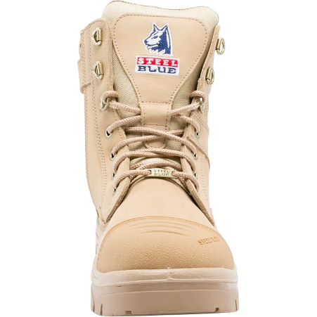 Steel Blue Men's Southern Cross 6" Side Zipper Waterproof Steel Toe Work Boot - Sand - 812961 - Overlook Boots